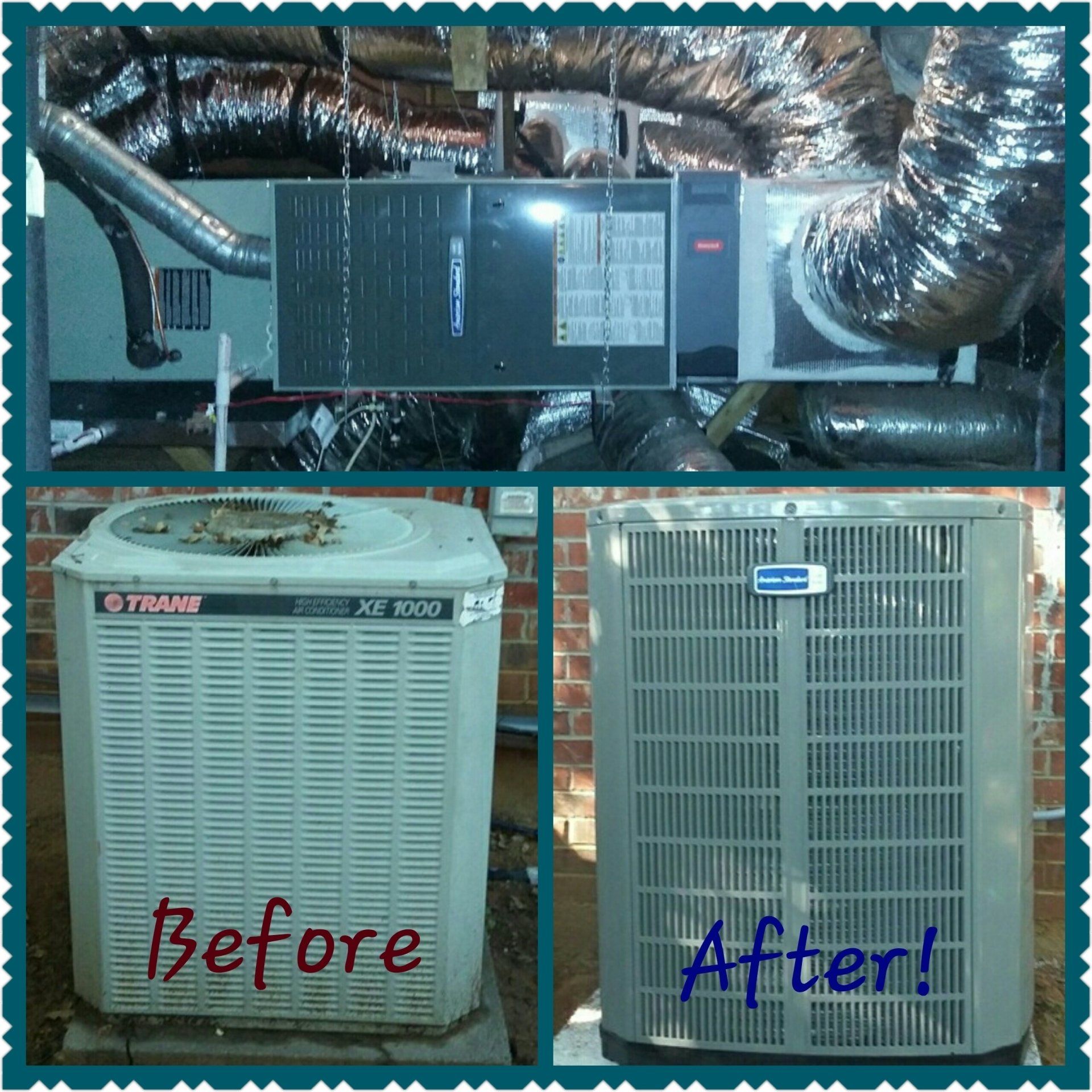 Before and after HVAC