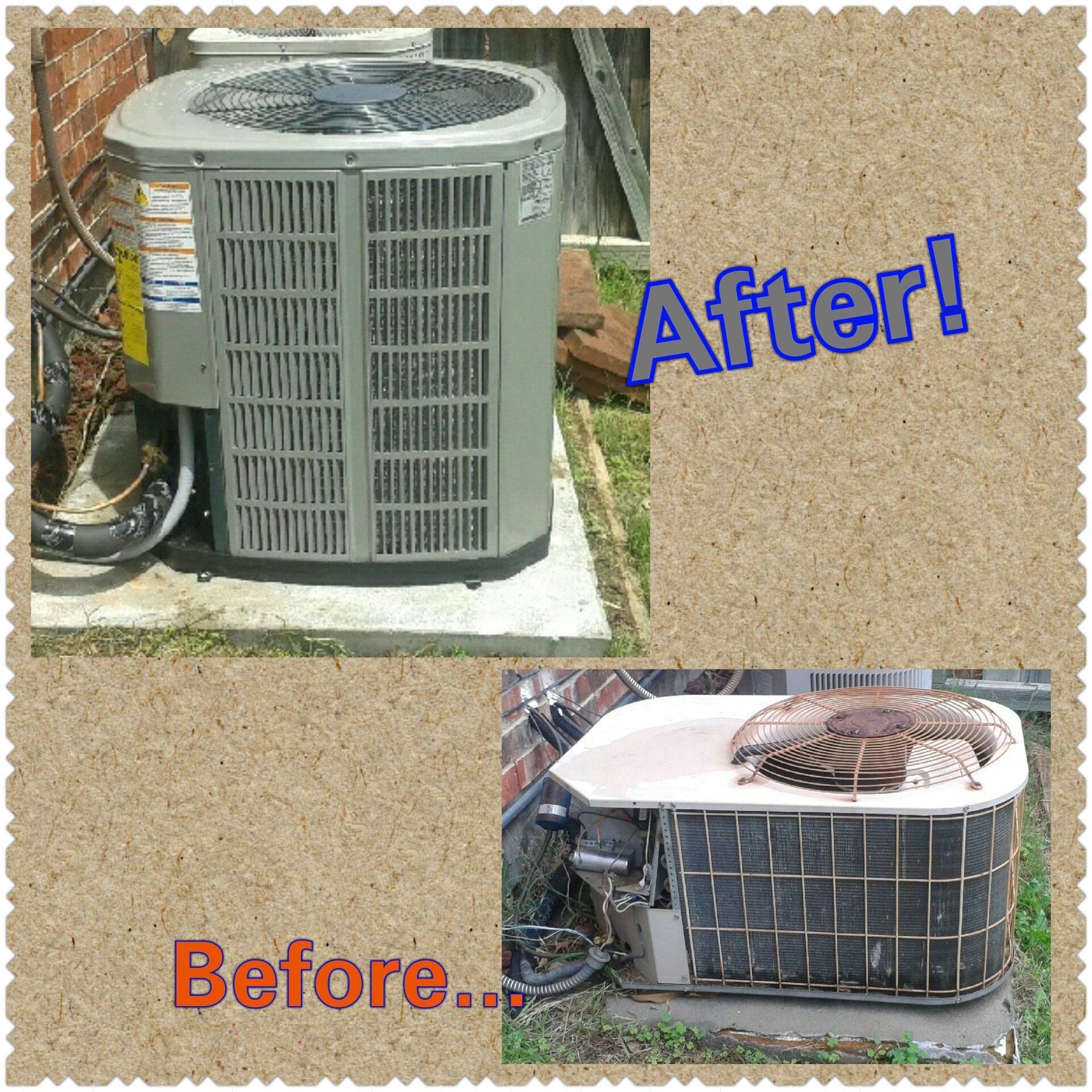 Before and after HVAC