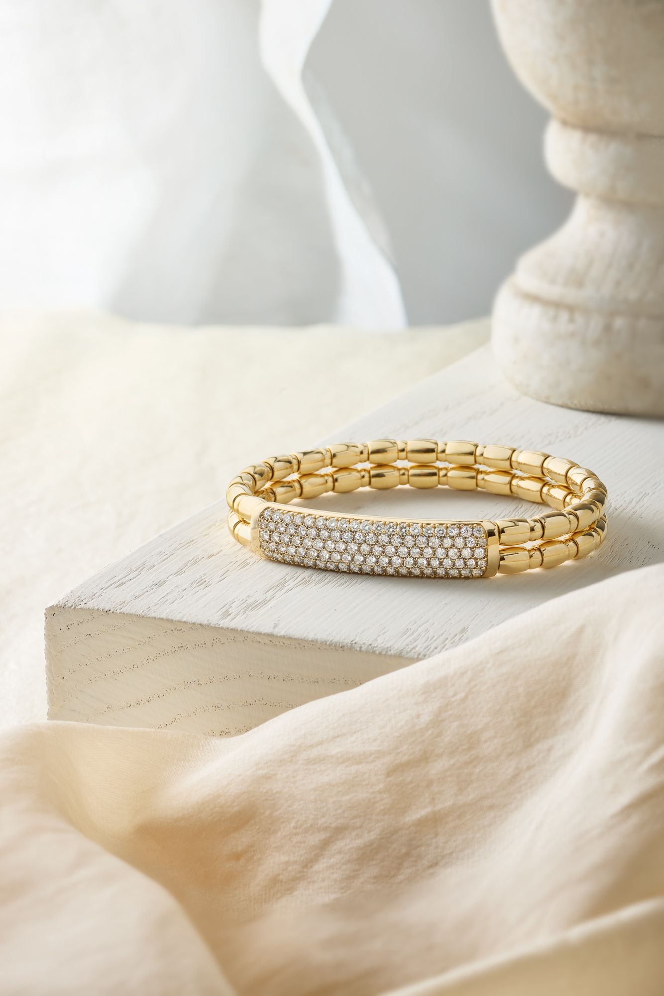 Double band Dia bracelet