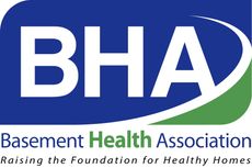 The logo for the basement health association raising the foundation for healthy homes