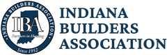 The logo for the indiana builders association