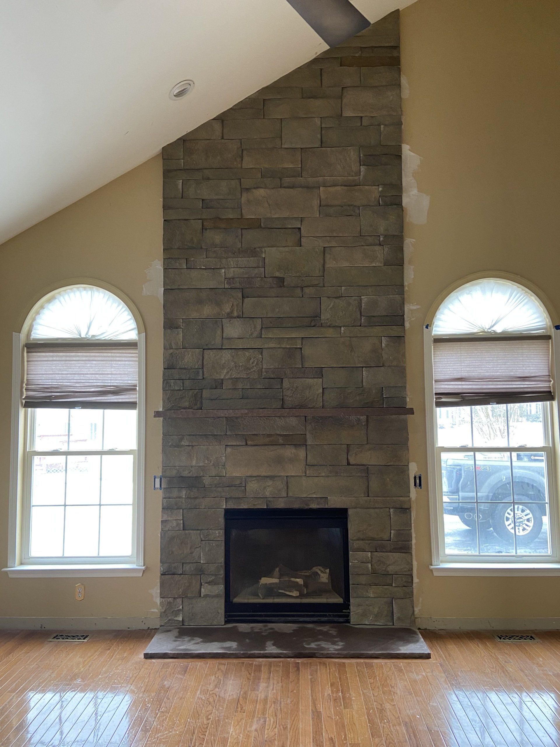 indoor fireplace