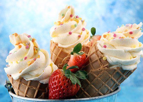 Strawberry ice cream