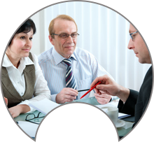 lawyer and client meeting