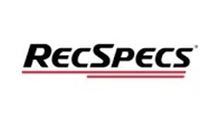 The rec specs logo is black and red on a white background.