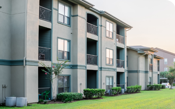 Apartment complex building