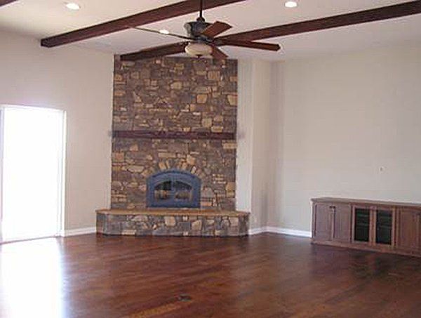 Fireplace inside the house