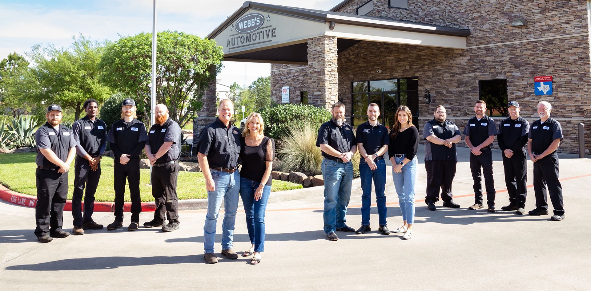 Webb's Automotive Team Photo
