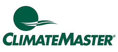 The ClimateMaster logo, featuring a green circle with stylized white waves above the company name in green text.