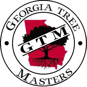 A circular logo featuring a red silhouette of Georgia with a black tree and its roots, overlaid with the text "G T M".