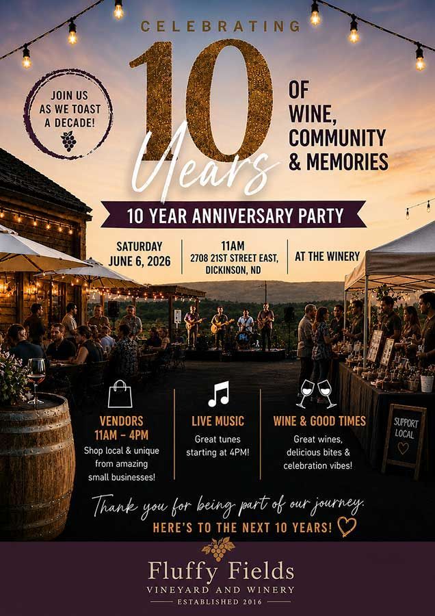 10th year anniversary event flyer