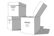 White boxes