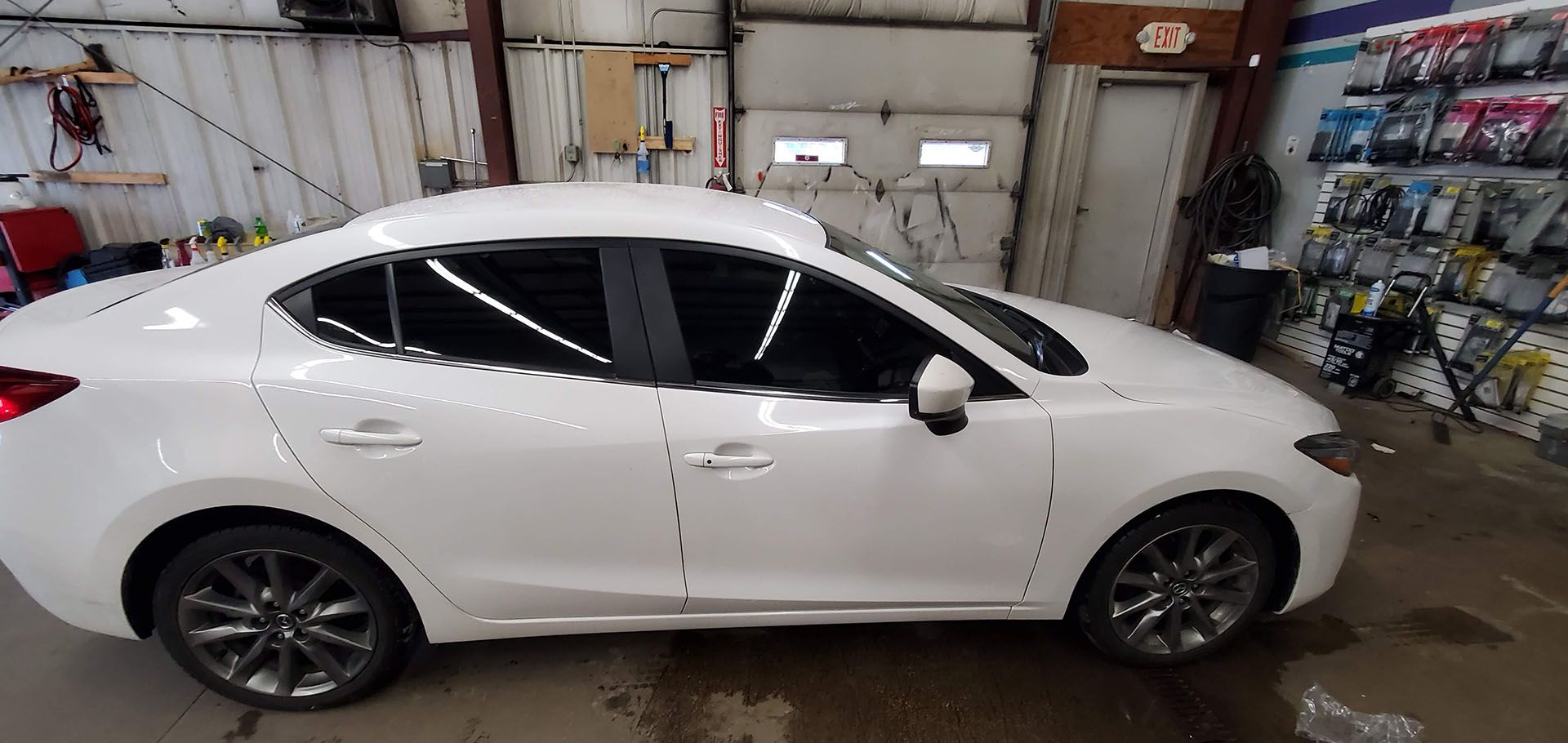 Auto window tinting service