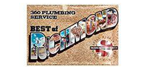 360 Plumbing Service logo with “BEST of” text and bold blue, orange, and red lettering