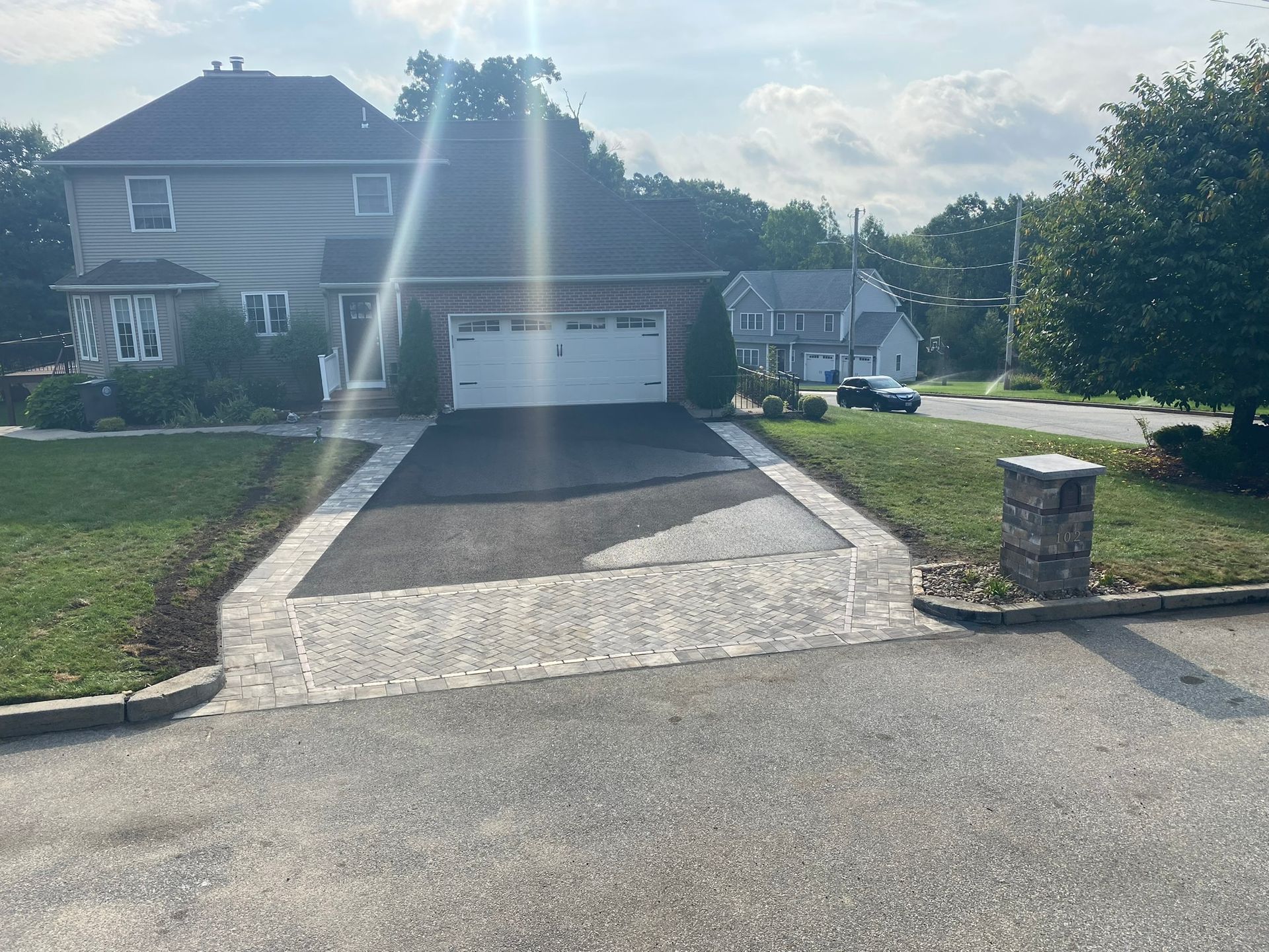 driveway landscape works