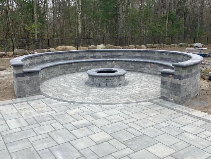 hardscaping and landscaping work