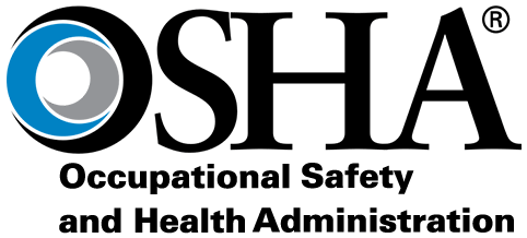 The osha logo is for occupational safety and health administration.