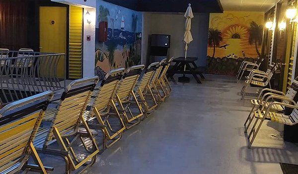 Outdoor chairs at Wildwood new rentals