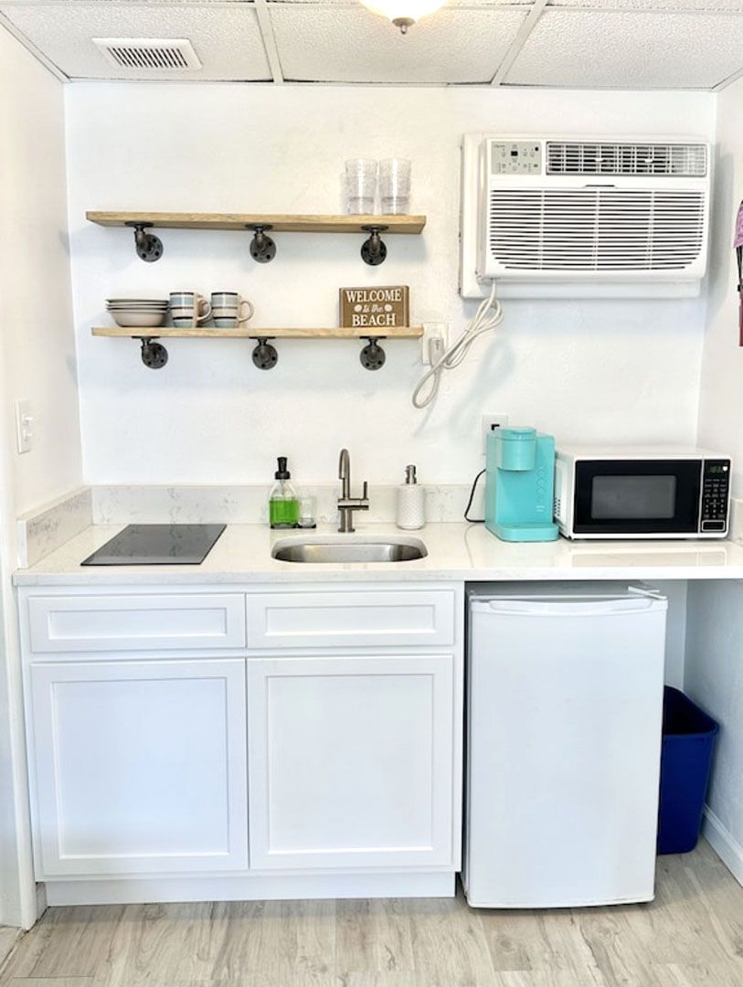 small white apartment kitchen