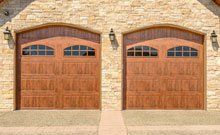 Two door garage doors
