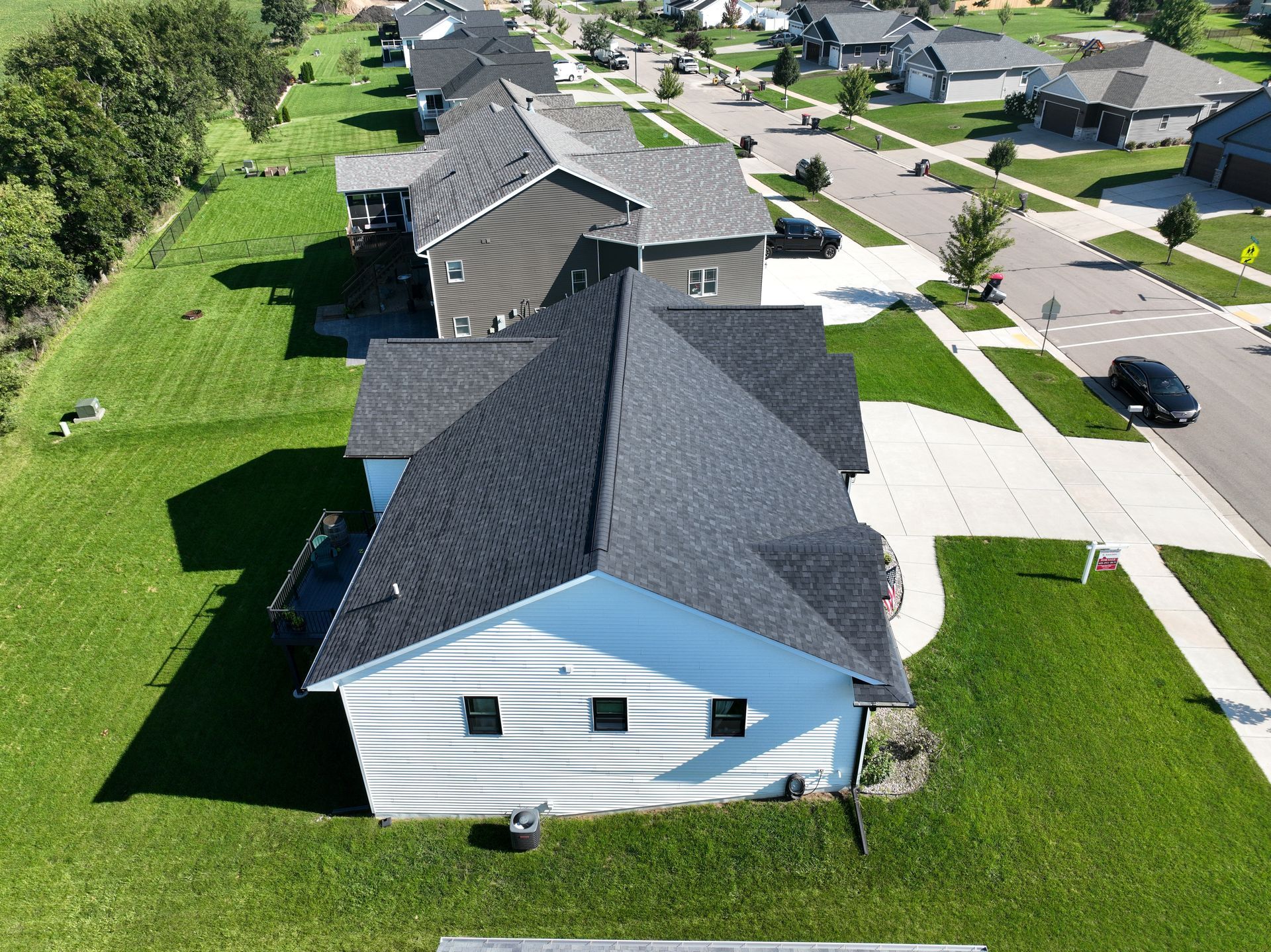 Neighborhood house exterior