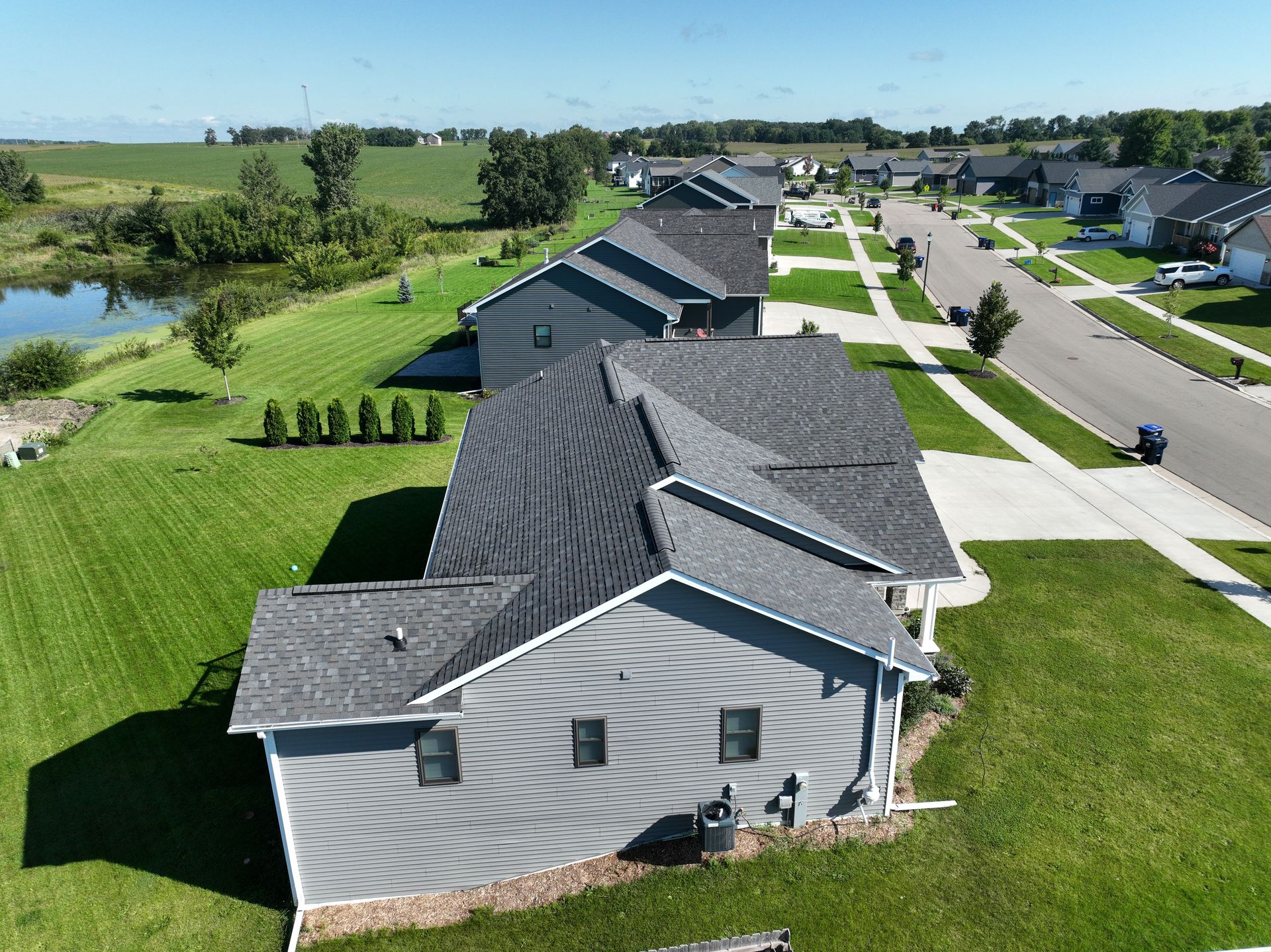 Neighborhood house exterior