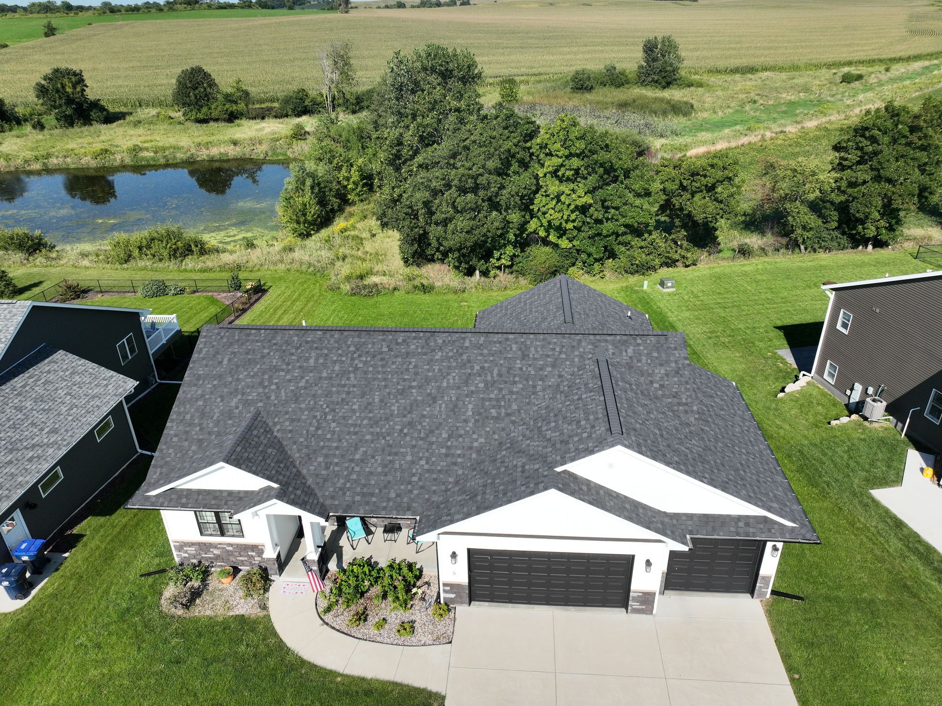 Neighborhood house exterior