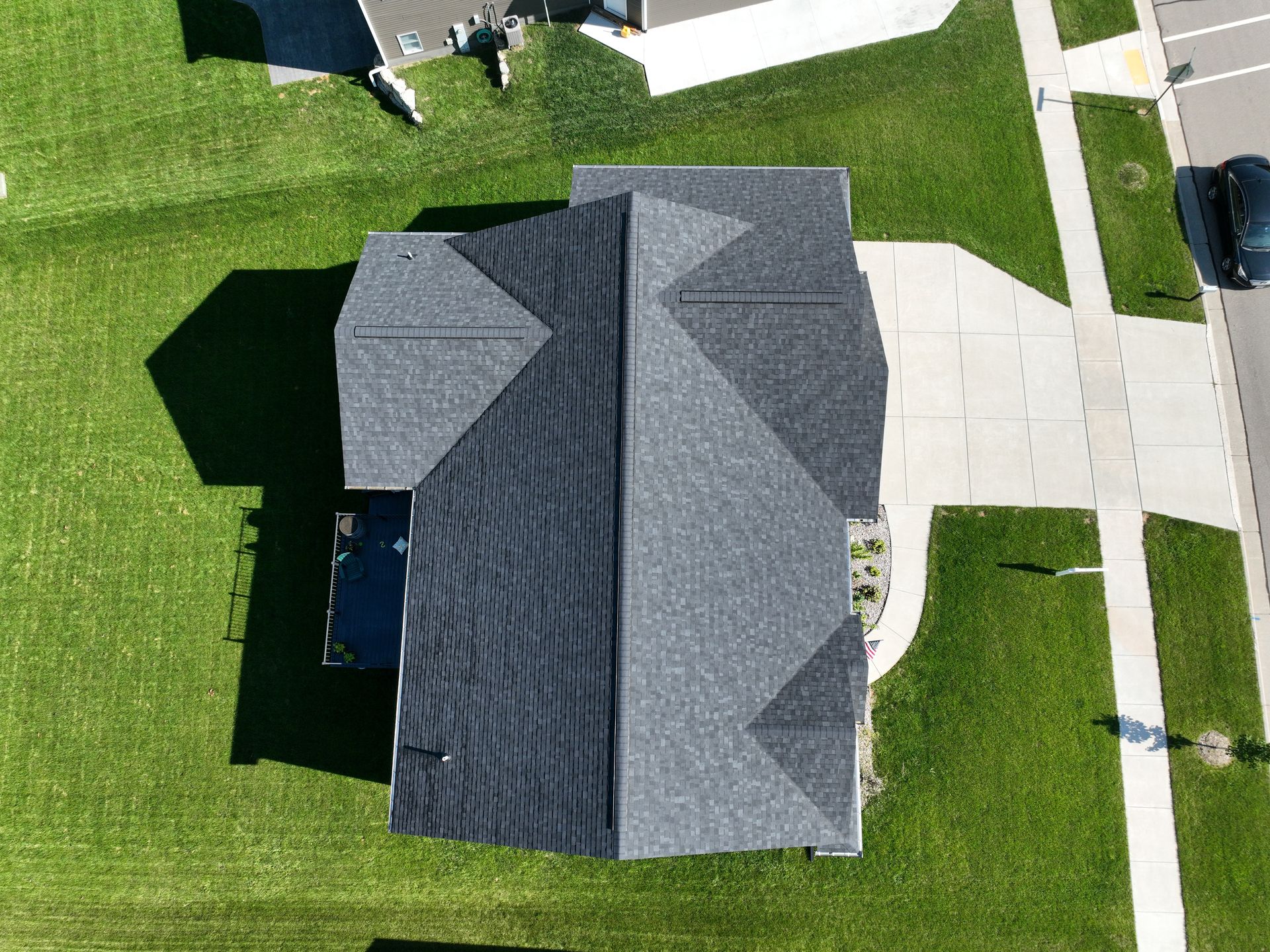 Neighborhood house exterior