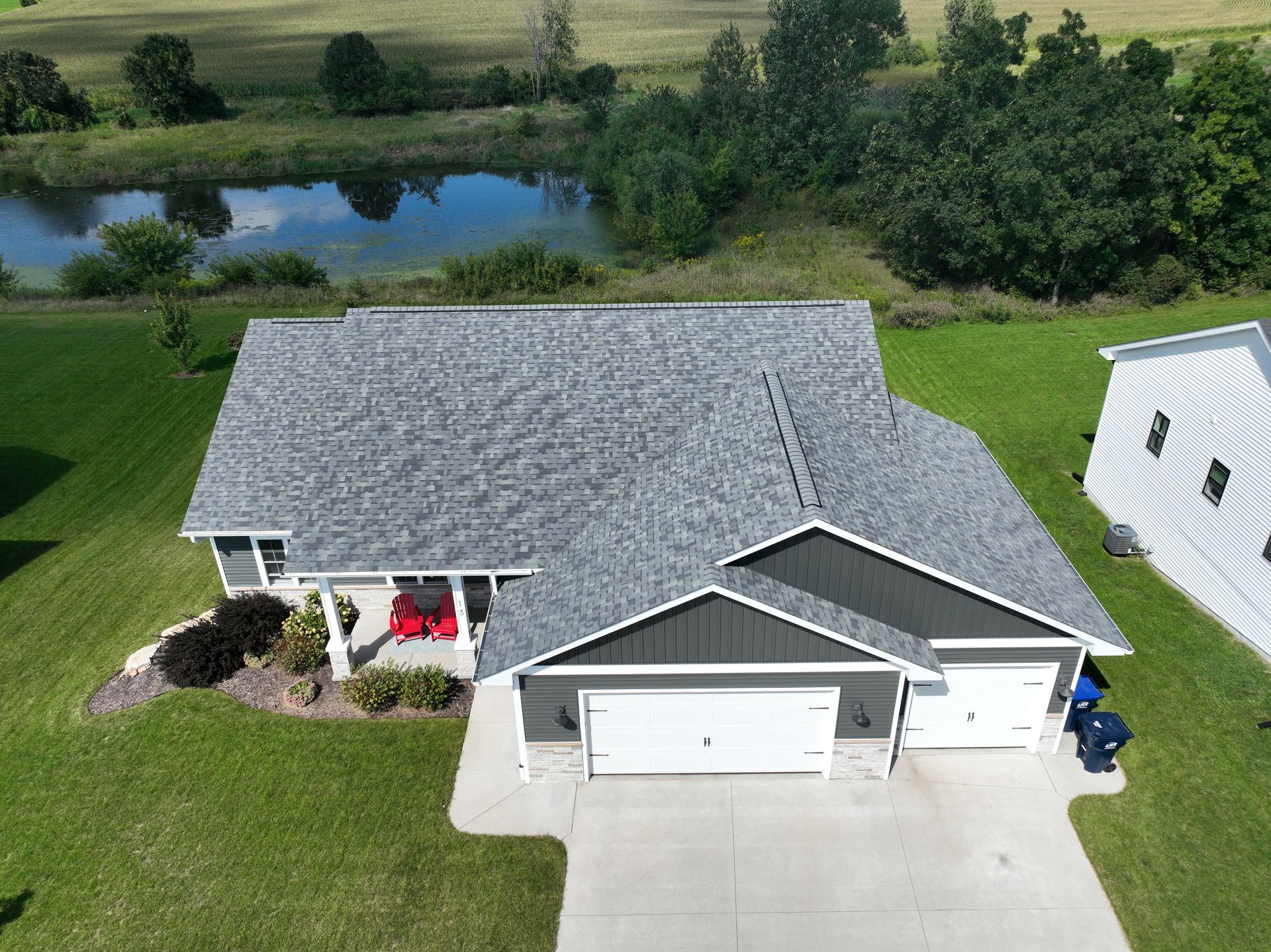 Neighborhood house exterior