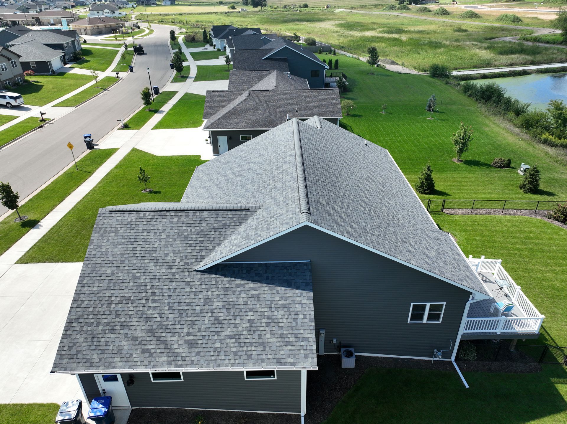 Neighborhood house exterior