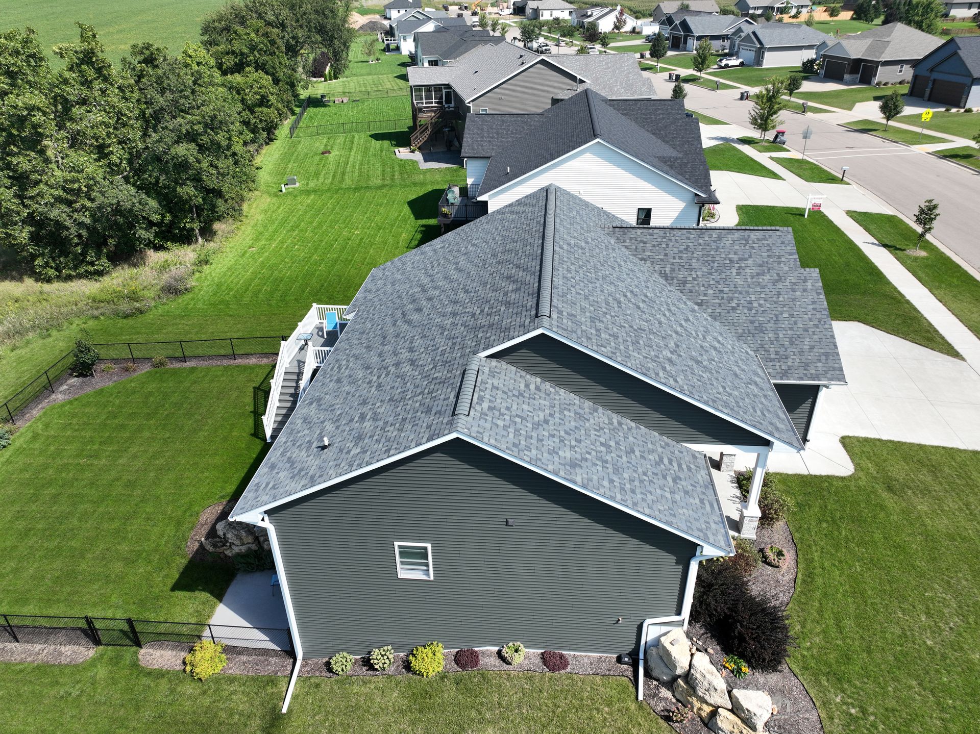 Neighborhood house exterior