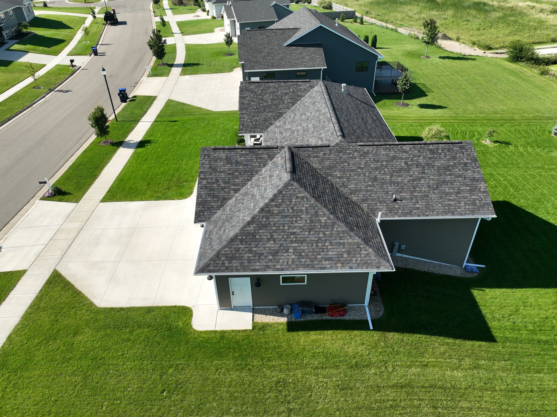 Neighborhood house exterior