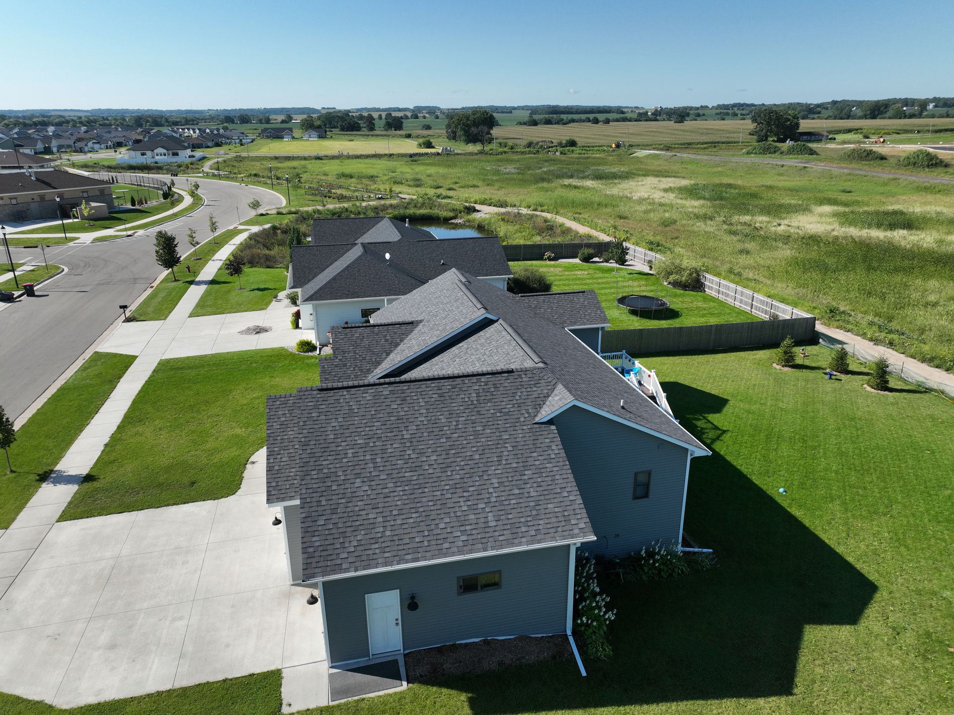 Neighborhood house exterior