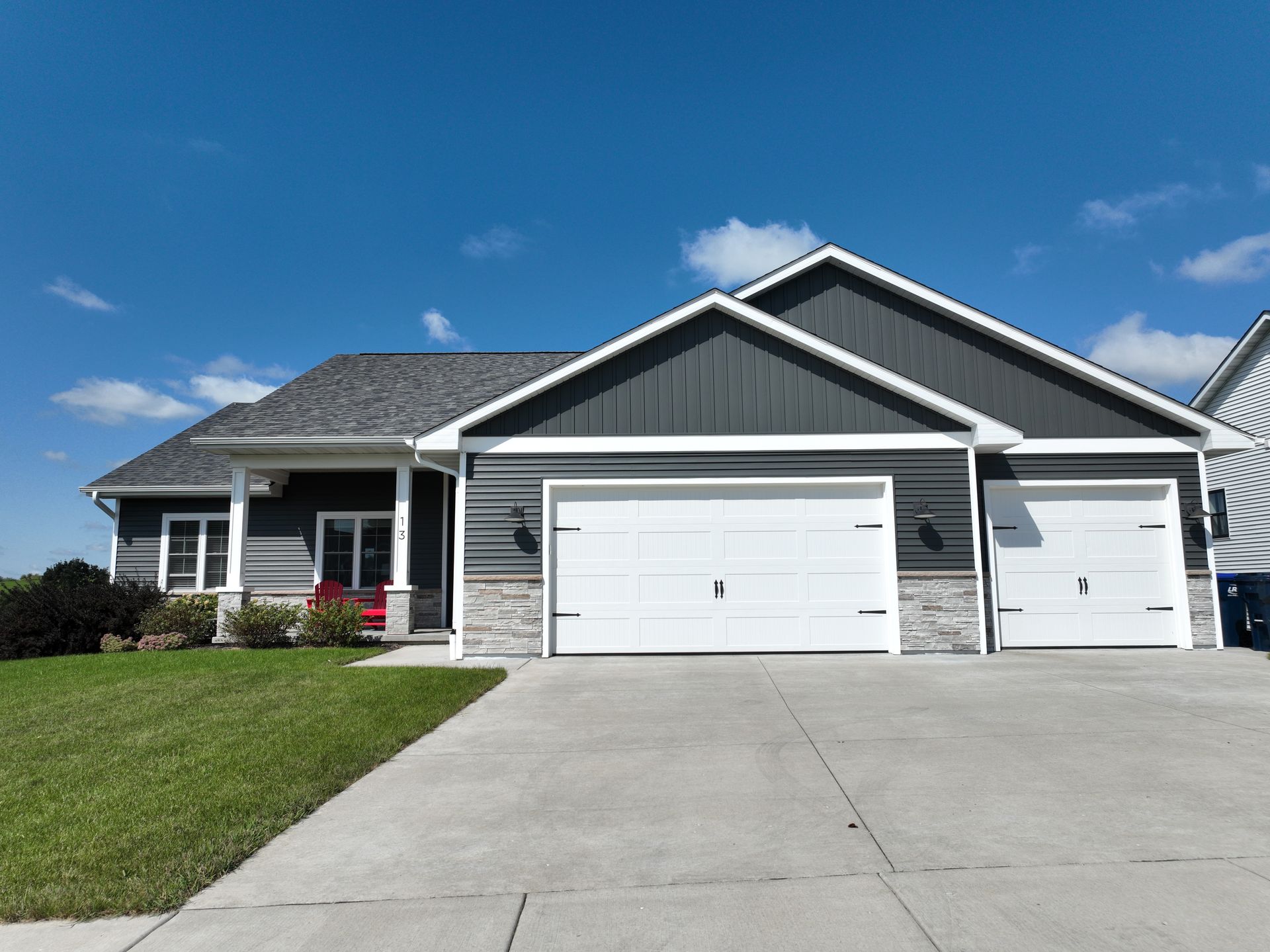Neighborhood house exterior