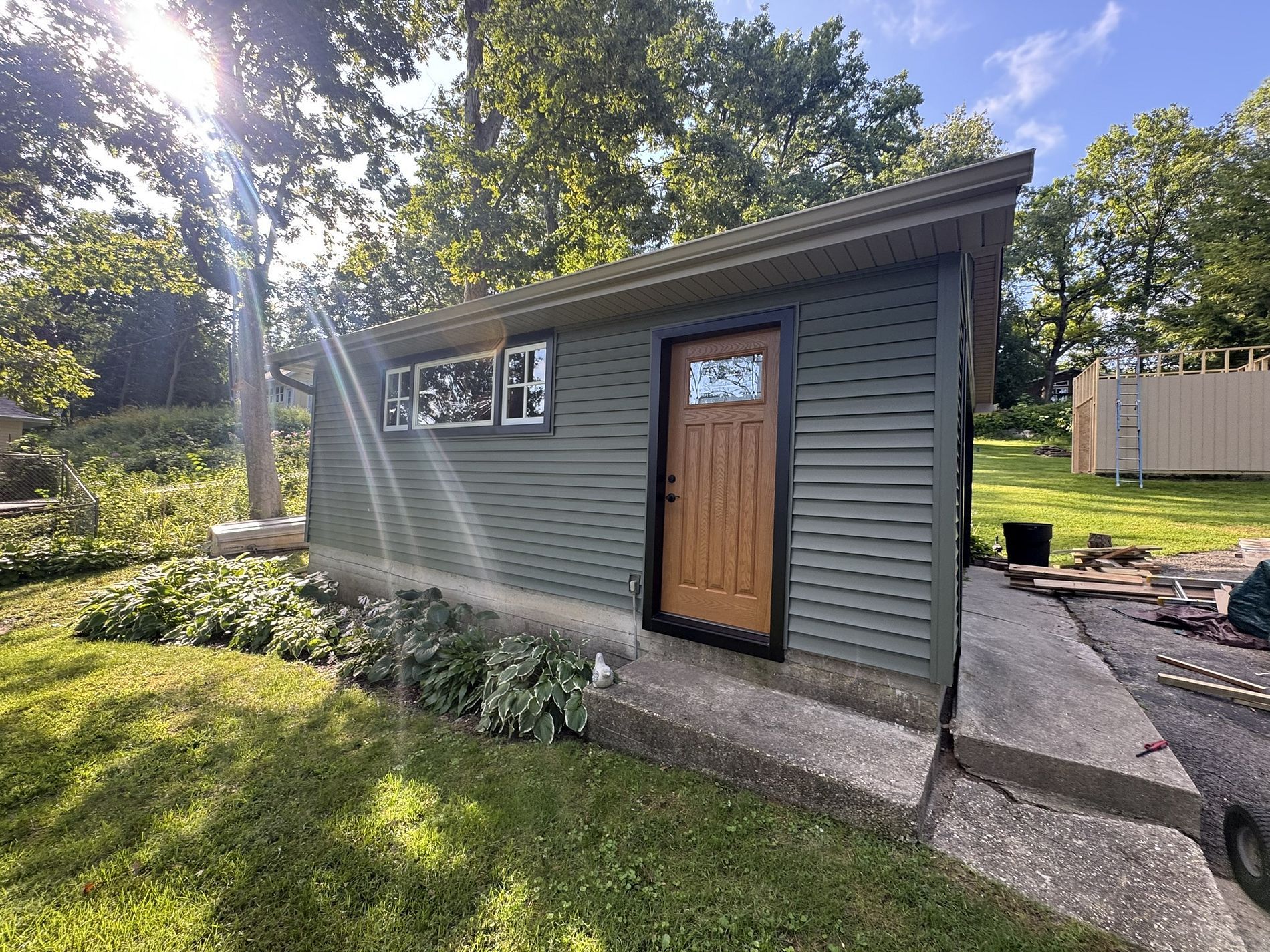 Neighborhood house exterior