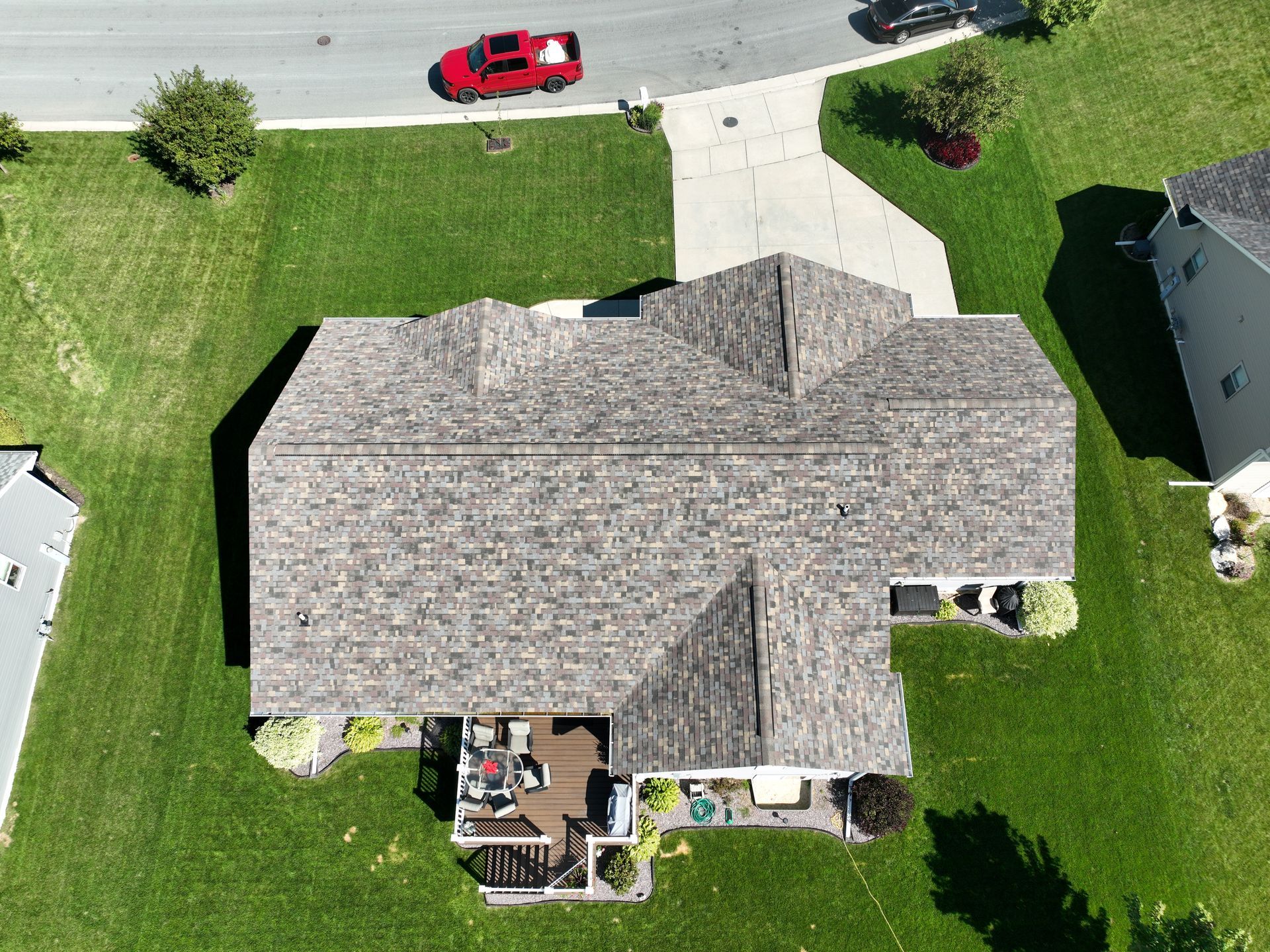 Neighborhood house exterior