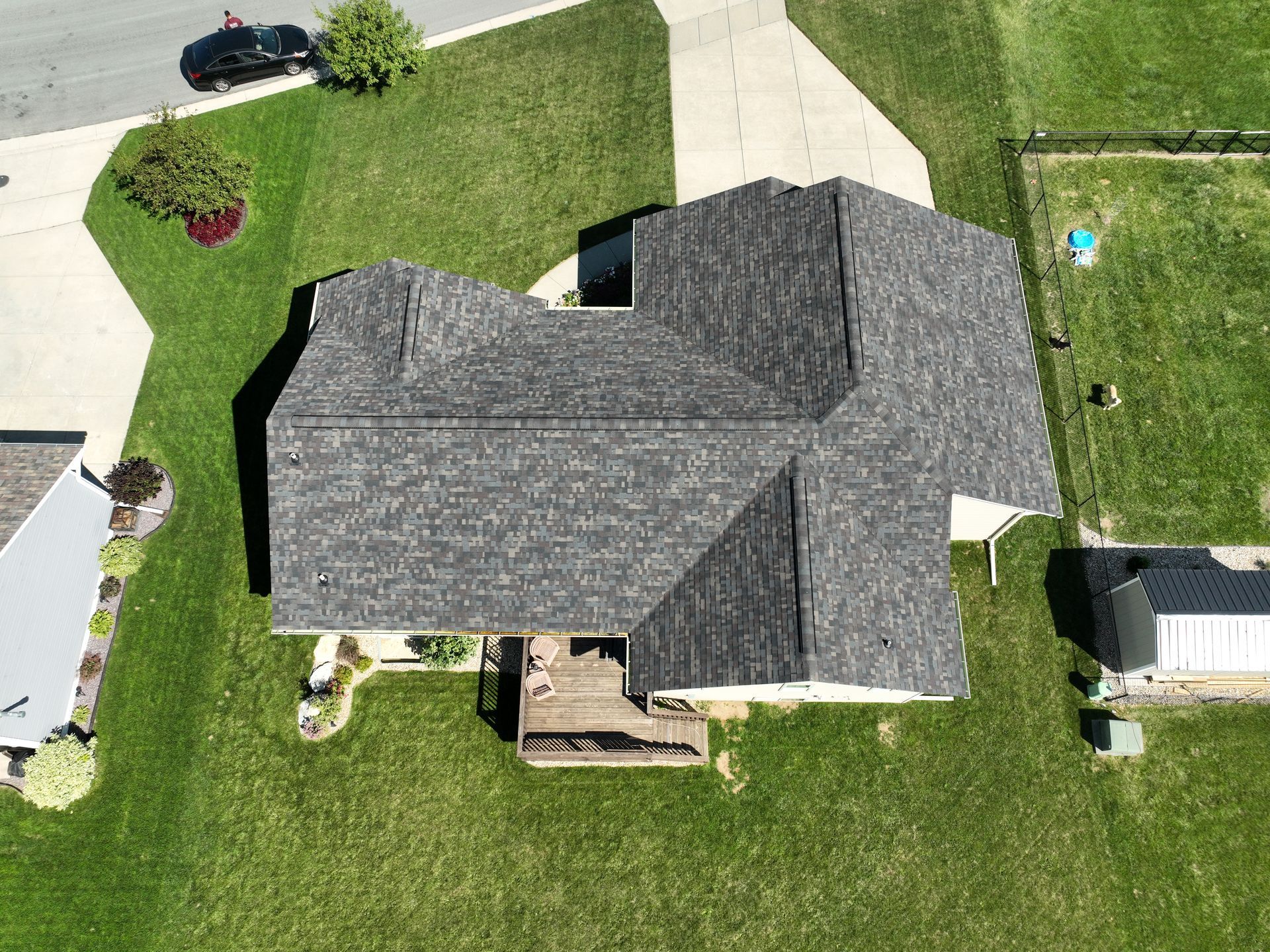 Neighborhood house exterior