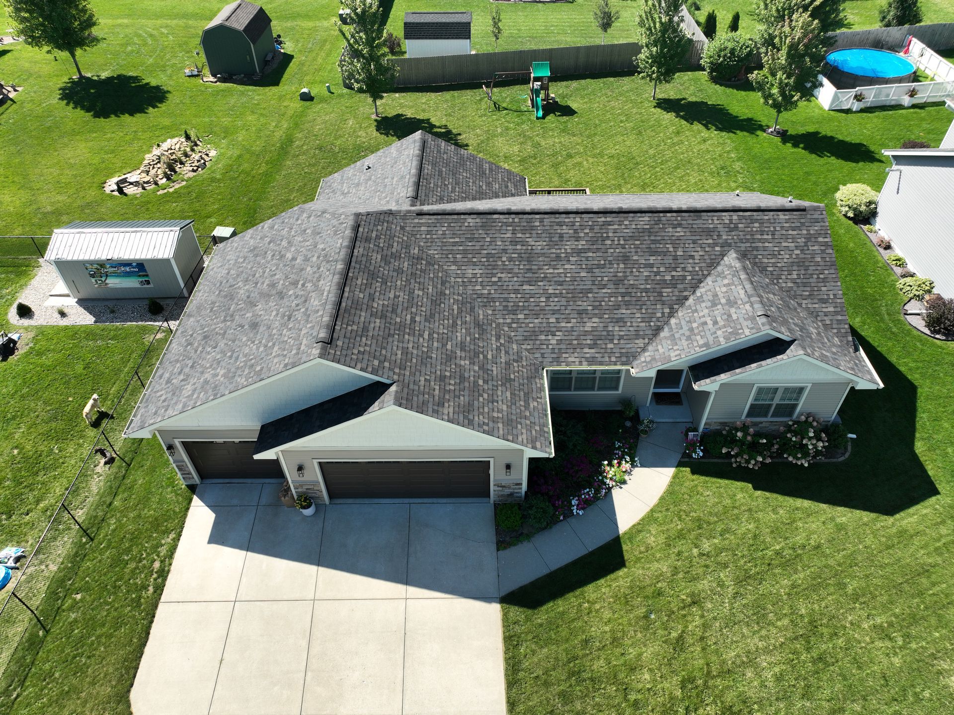 Neighborhood house exterior