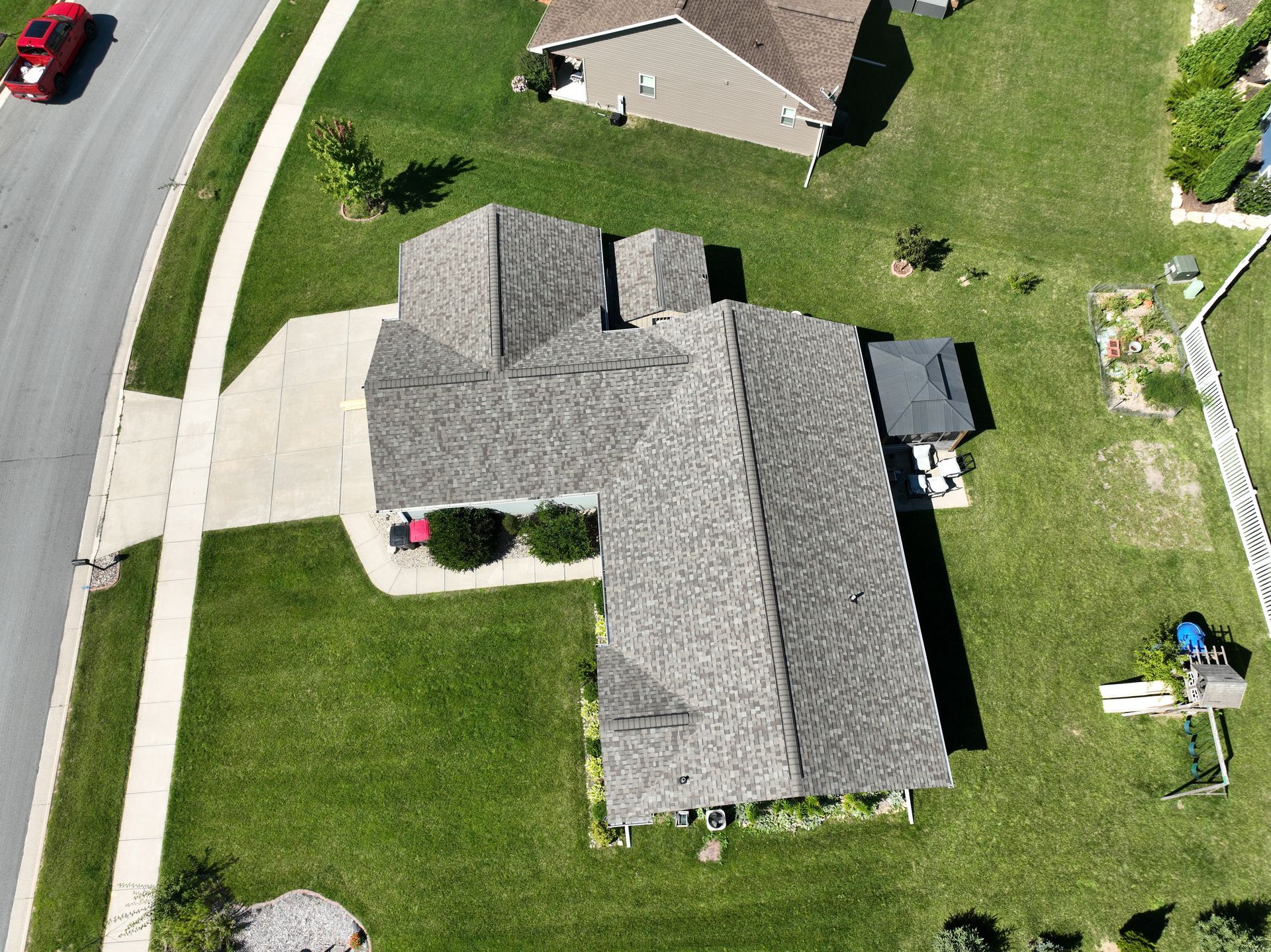 Neighborhood house exterior