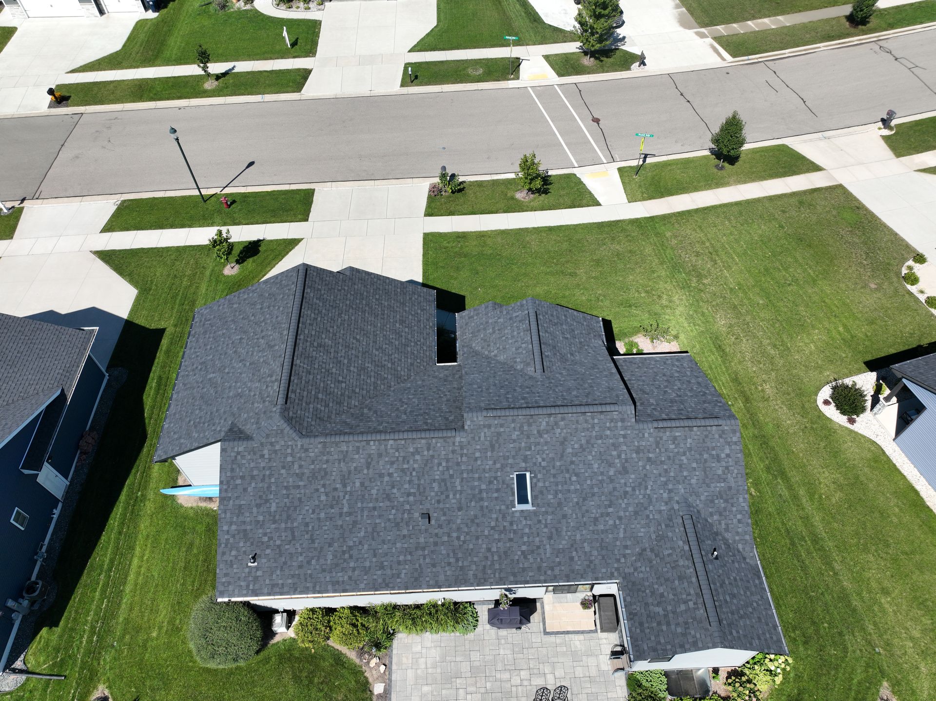 Neighborhood house exterior