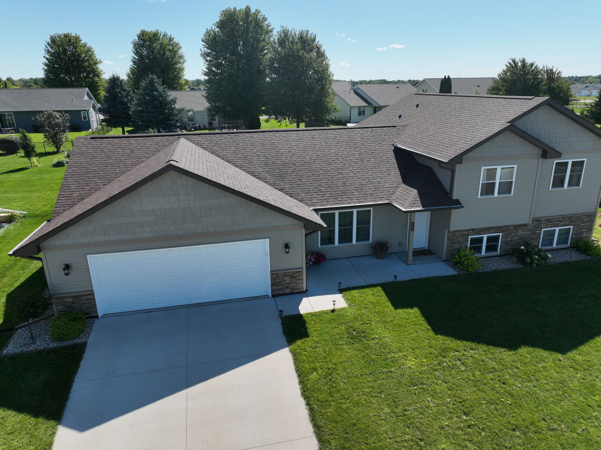 Neighborhood house exterior