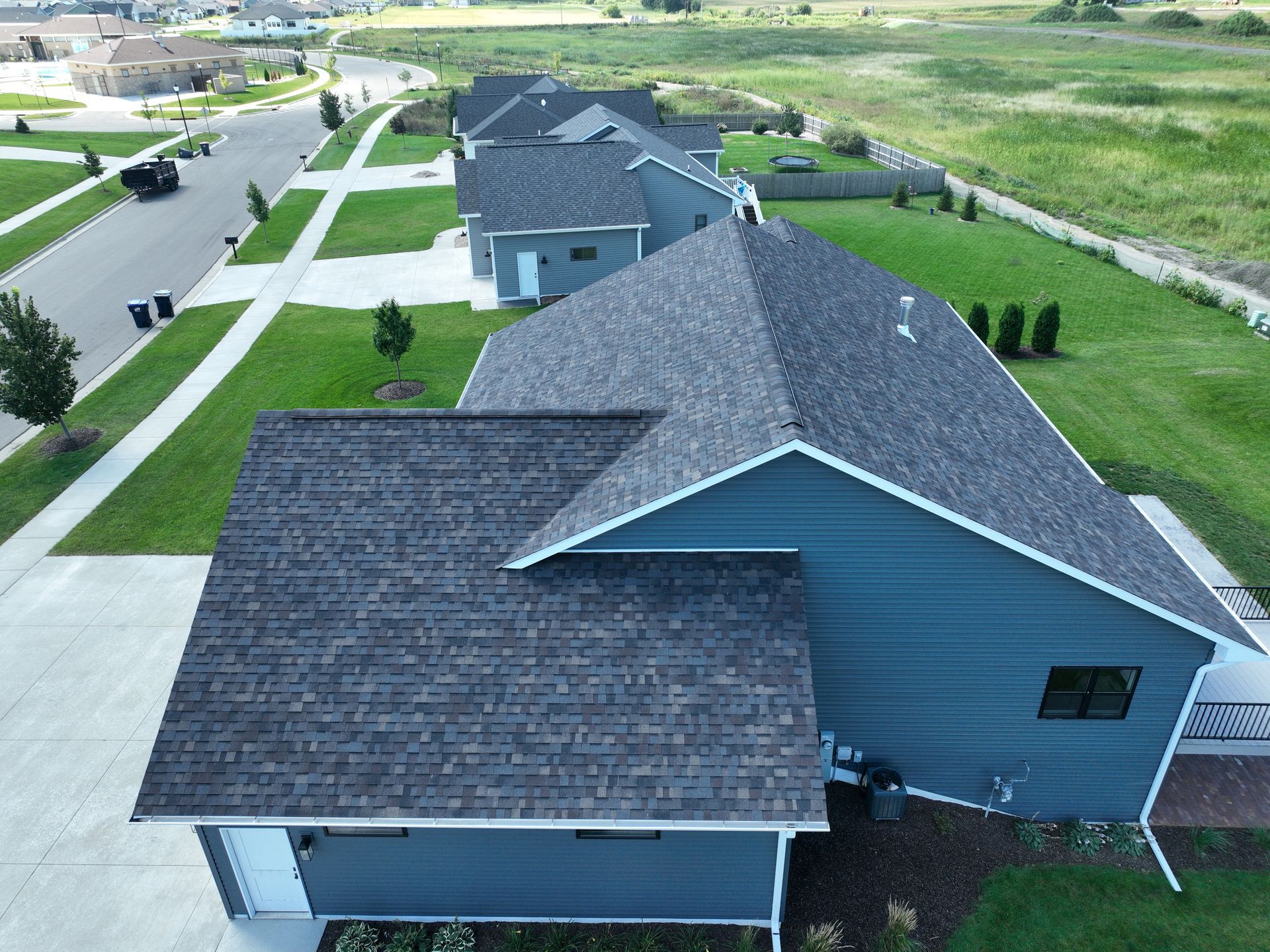 Neighborhood house exterior