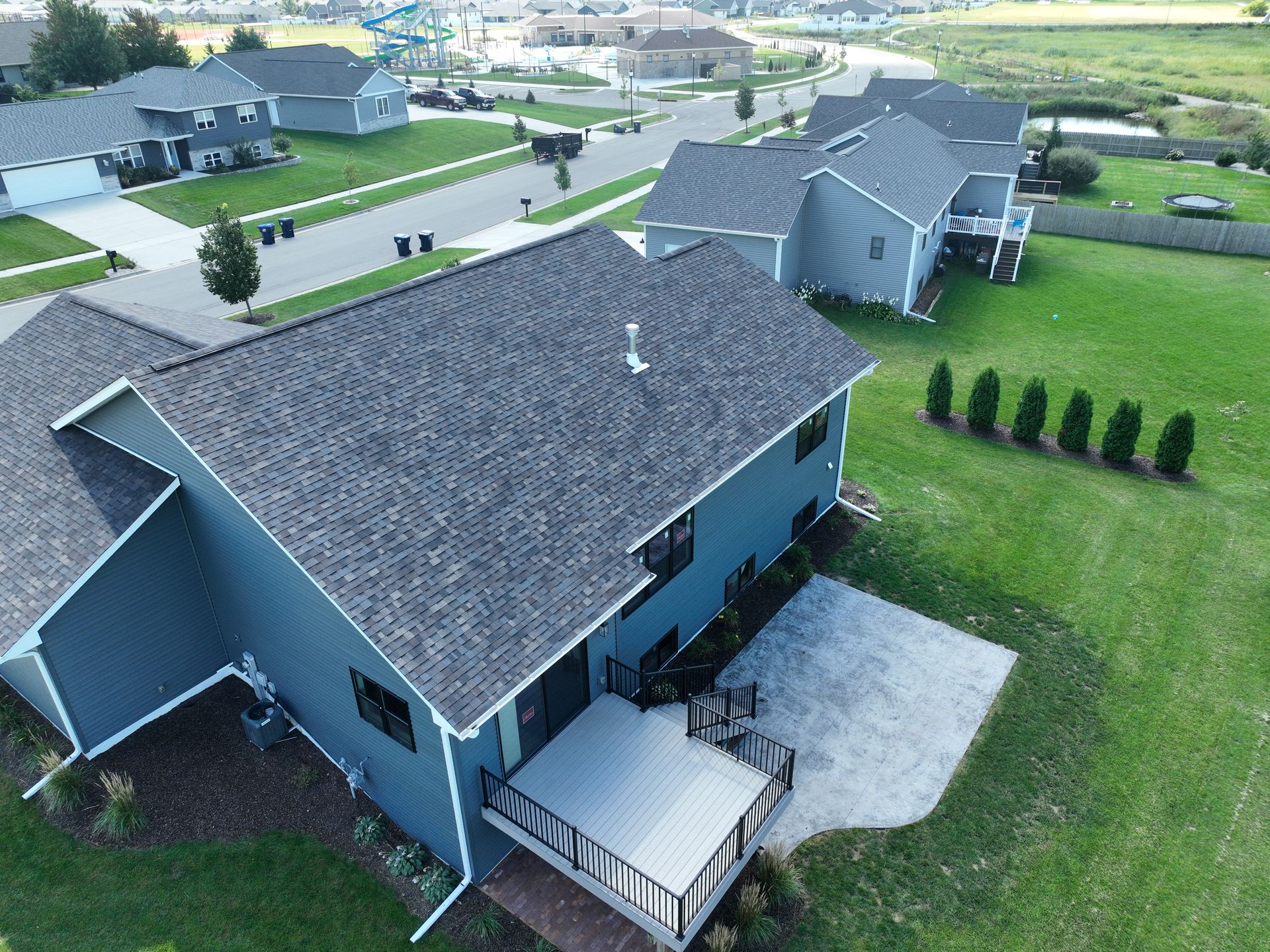 Neighborhood house exterior