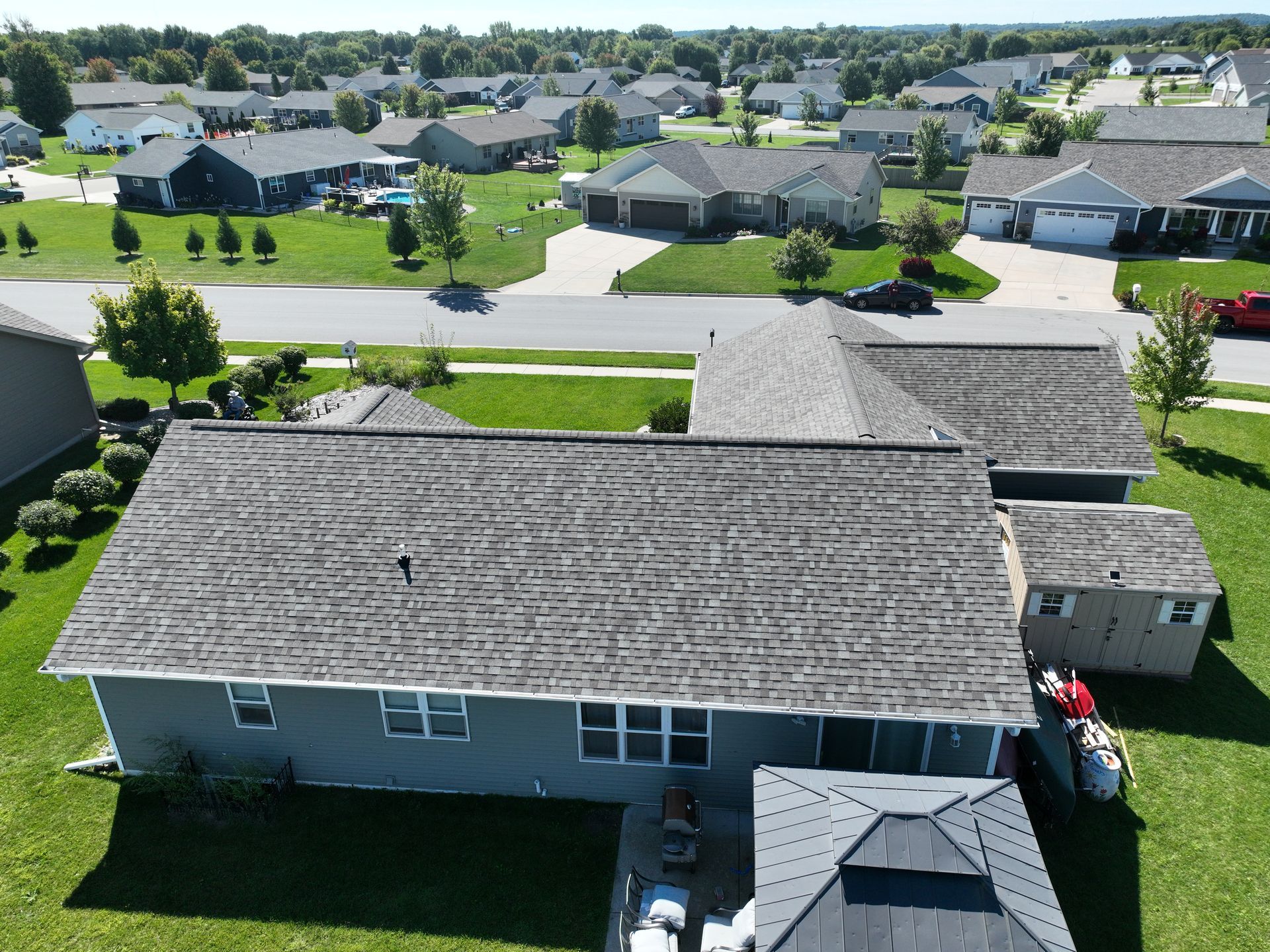 Neighborhood house exterior