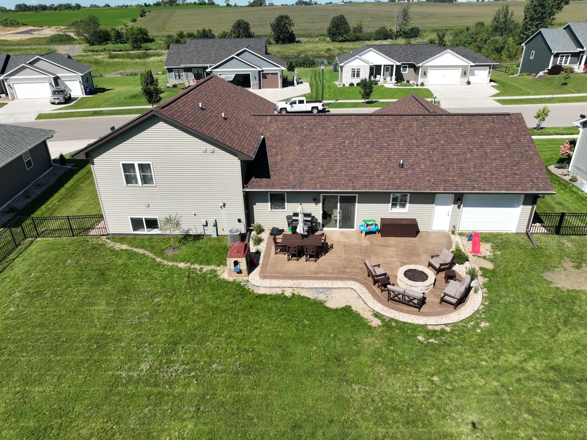 Neighborhood house exterior