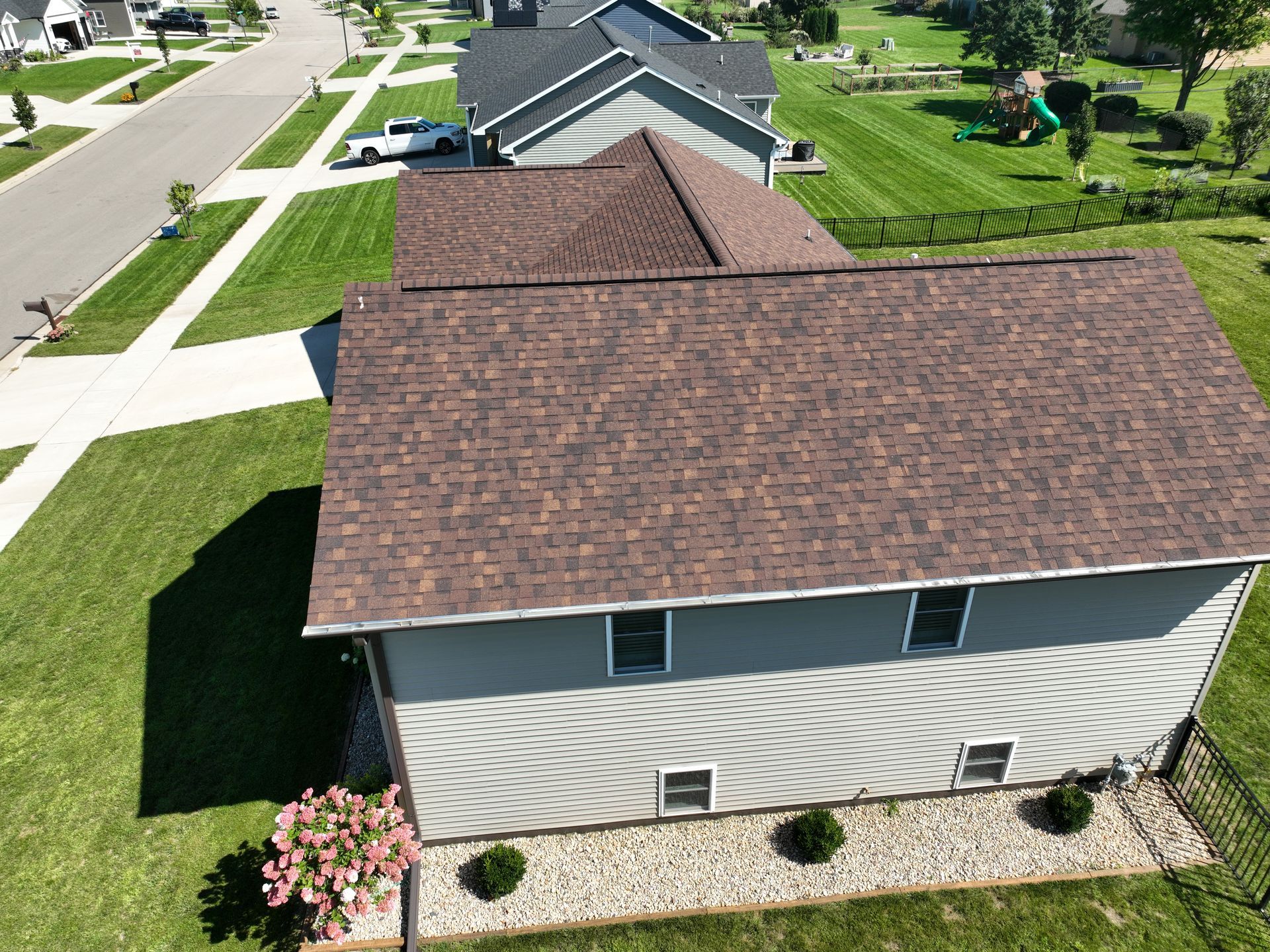 Neighborhood house exterior