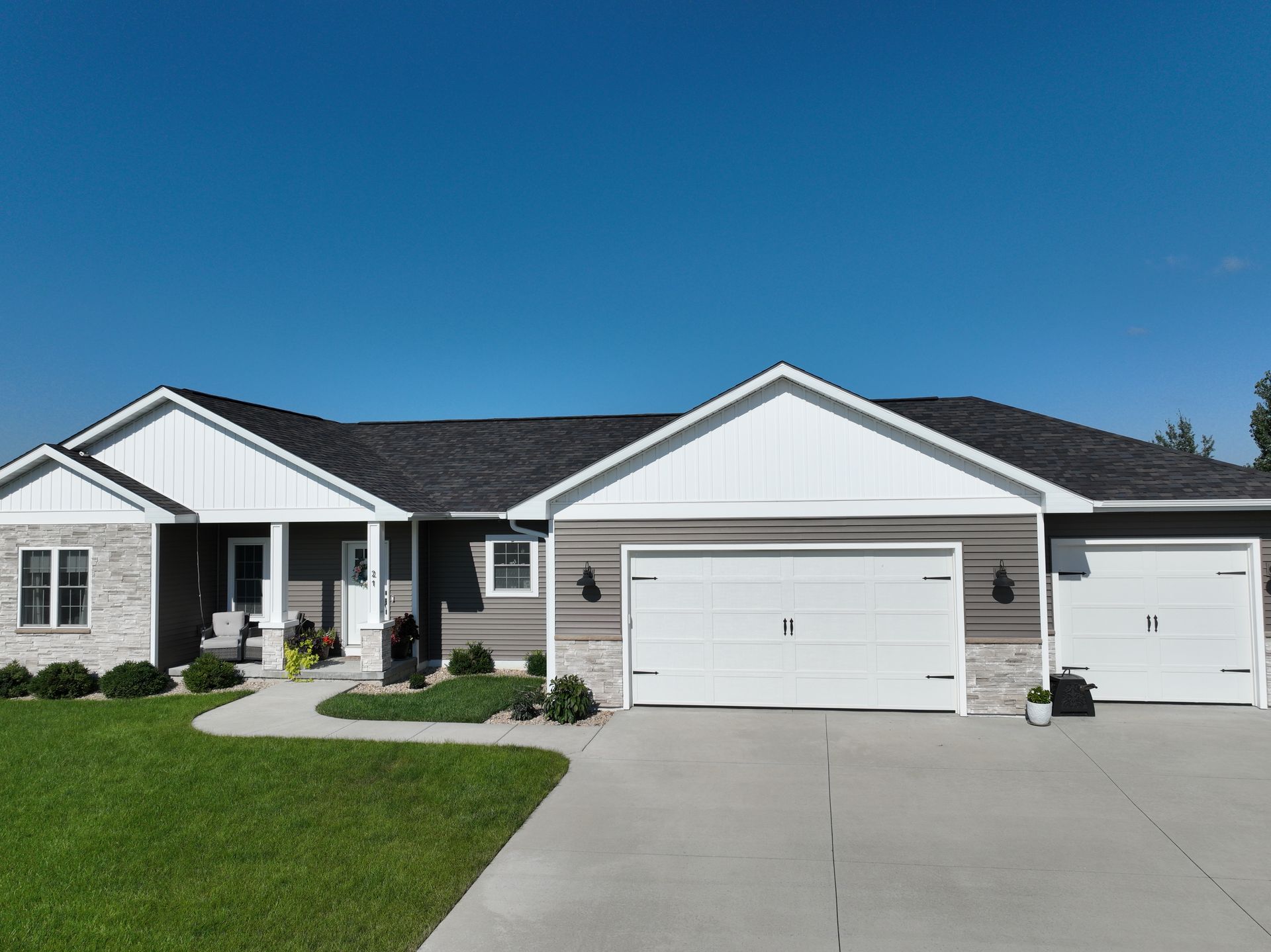 Neighborhood house exterior