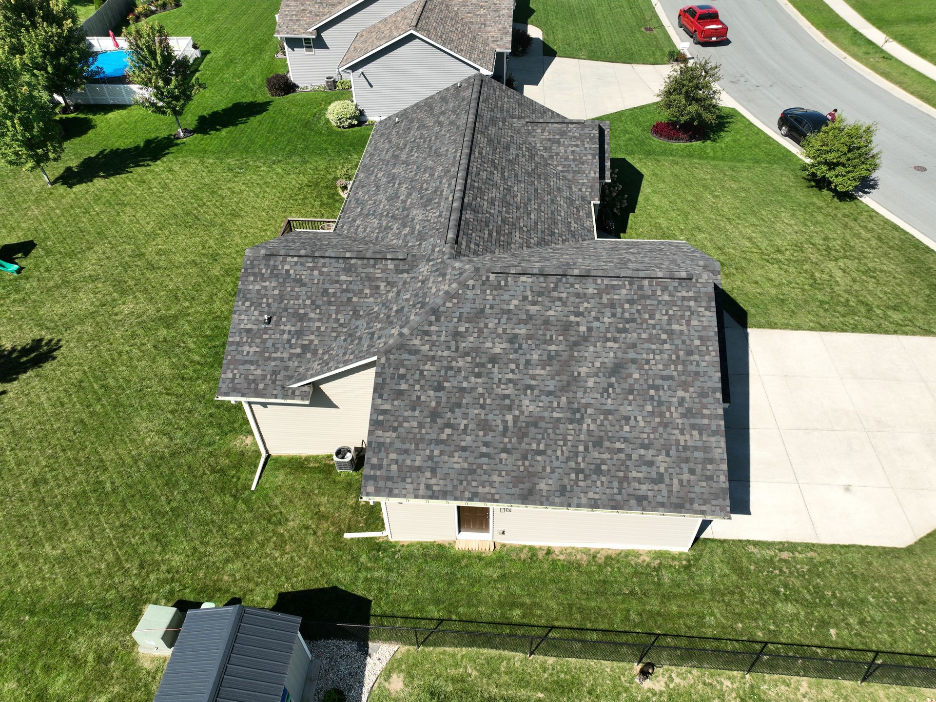 Neighborhood house exterior