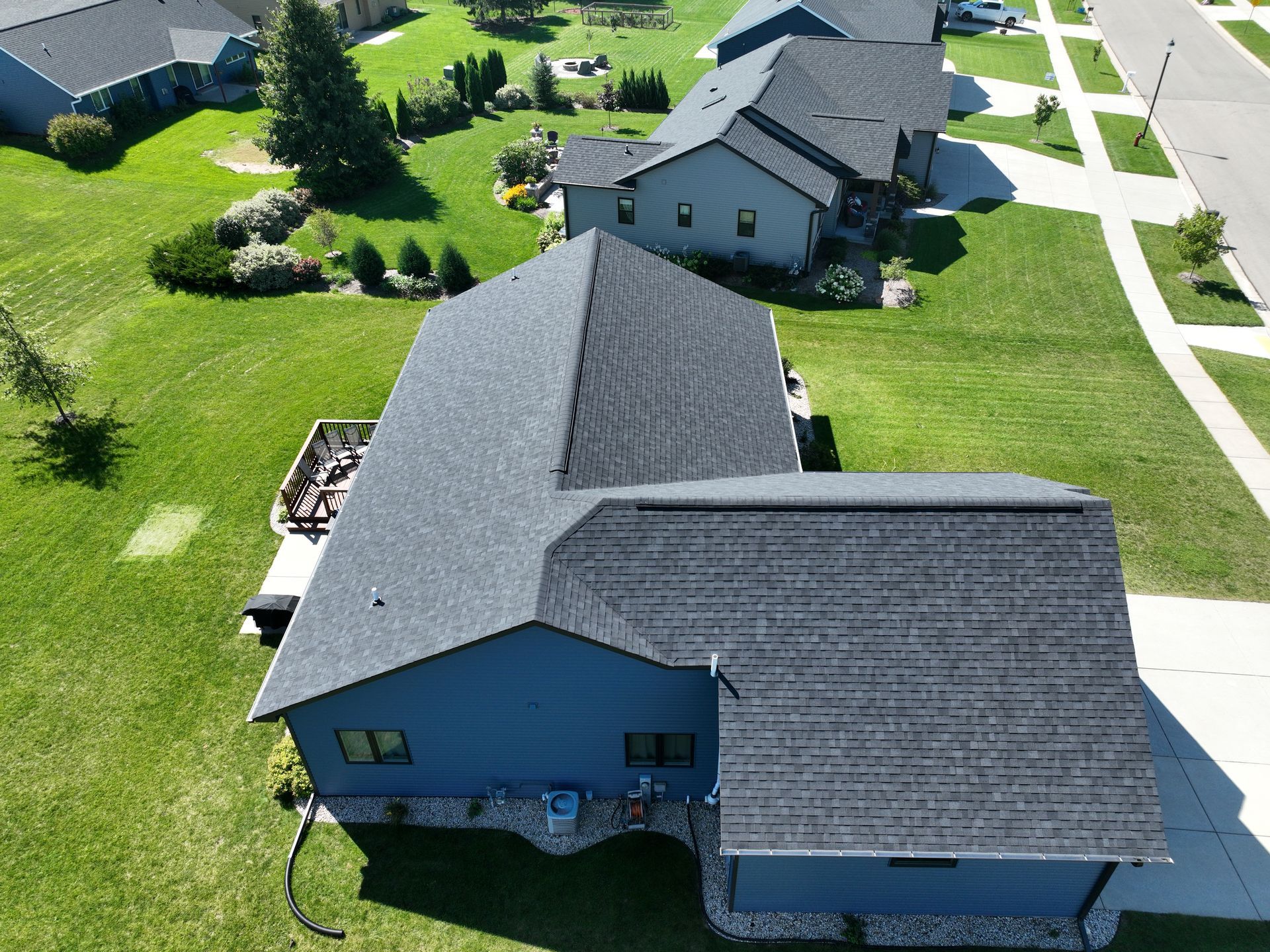 Neighborhood house exterior