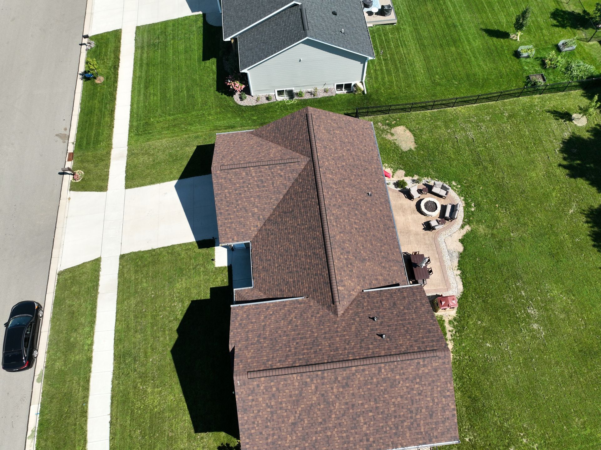 Neighborhood house exterior